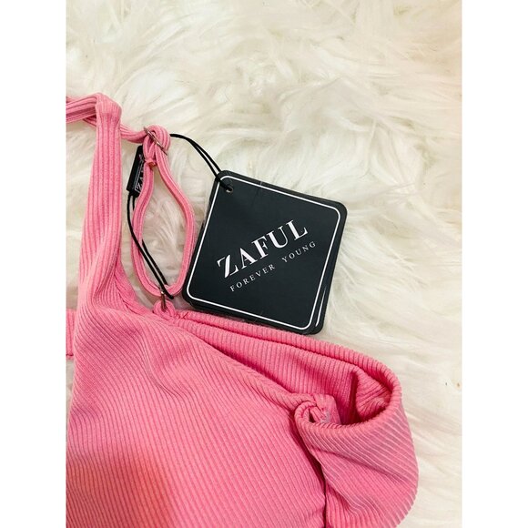ZAFUL Monowire Bikini Top Women’s SZ US Small 4 Pink Swim Beach - Picture 3 of 5